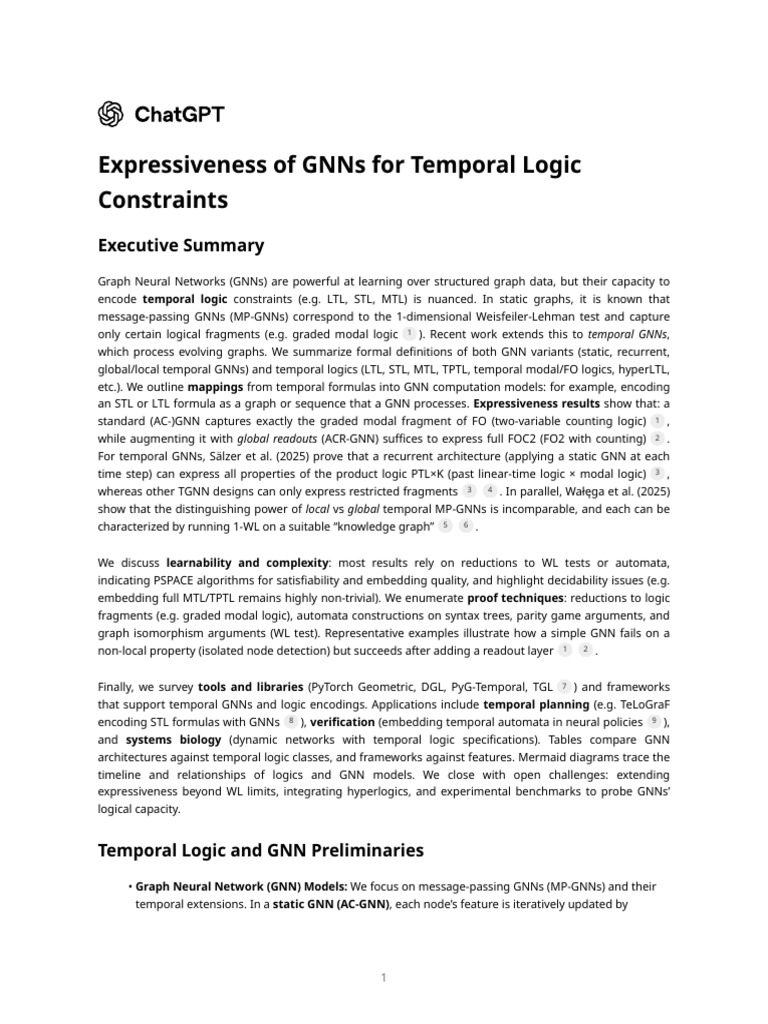 Expressiveness of GNNs for Temporal Logic Constraints | PDF | Logic ...