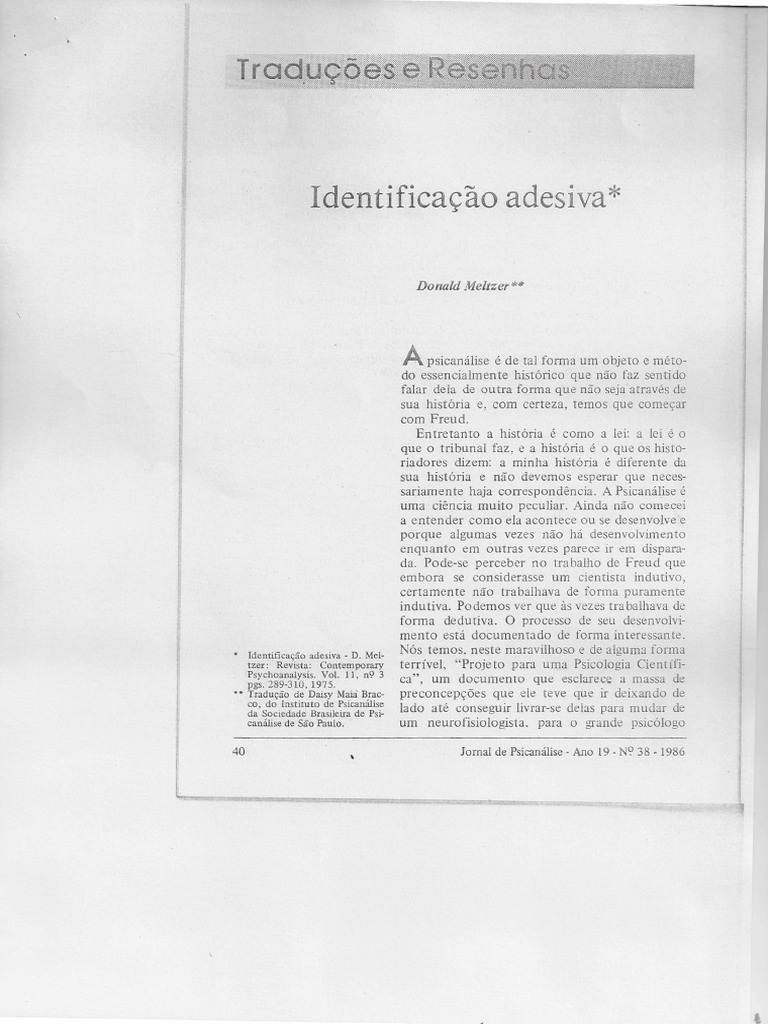Meltzer Ident Adesiva | PDF