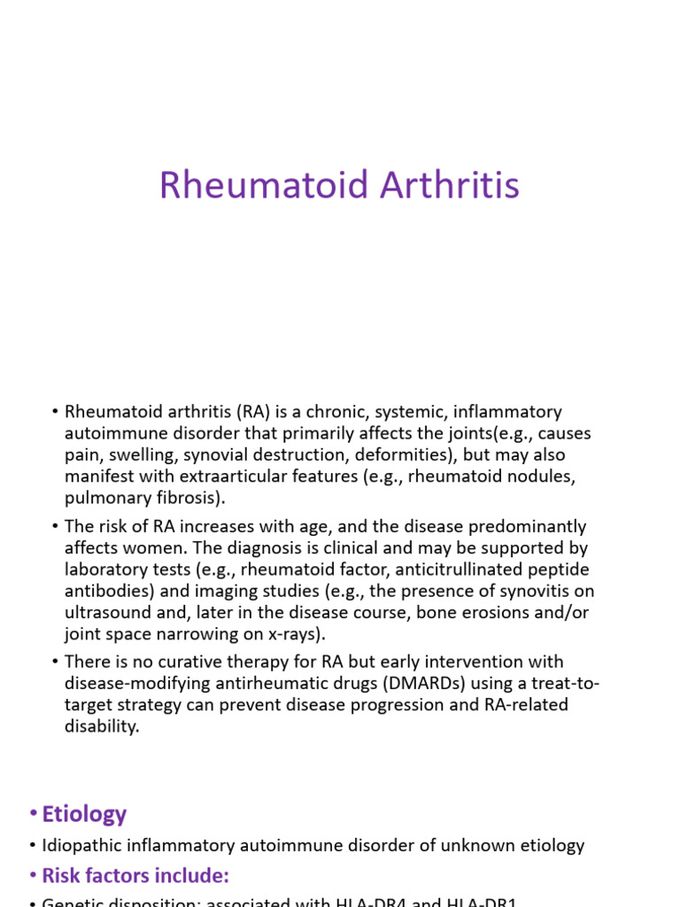 Rheumatoid Arthritis | PDF | Rheumatoid Arthritis | Arthritis