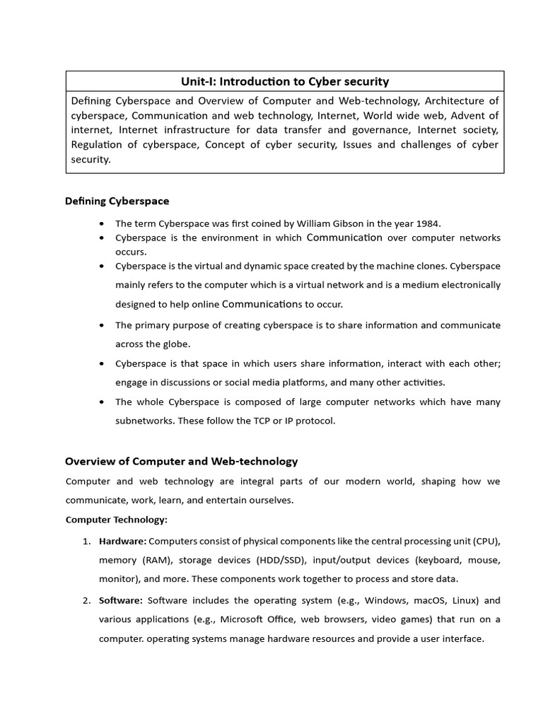 Unit 1 | PDF | World Wide Web | Internet & Web