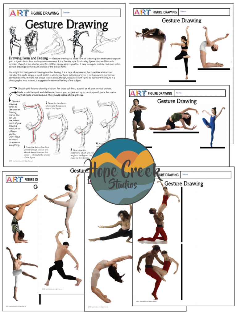 ArtFigureAnatomyGestureExpressDrawingLessonStepByStepHowToWorksheet-1 ...