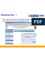 Shopping and Verified by Visa Registration Steps