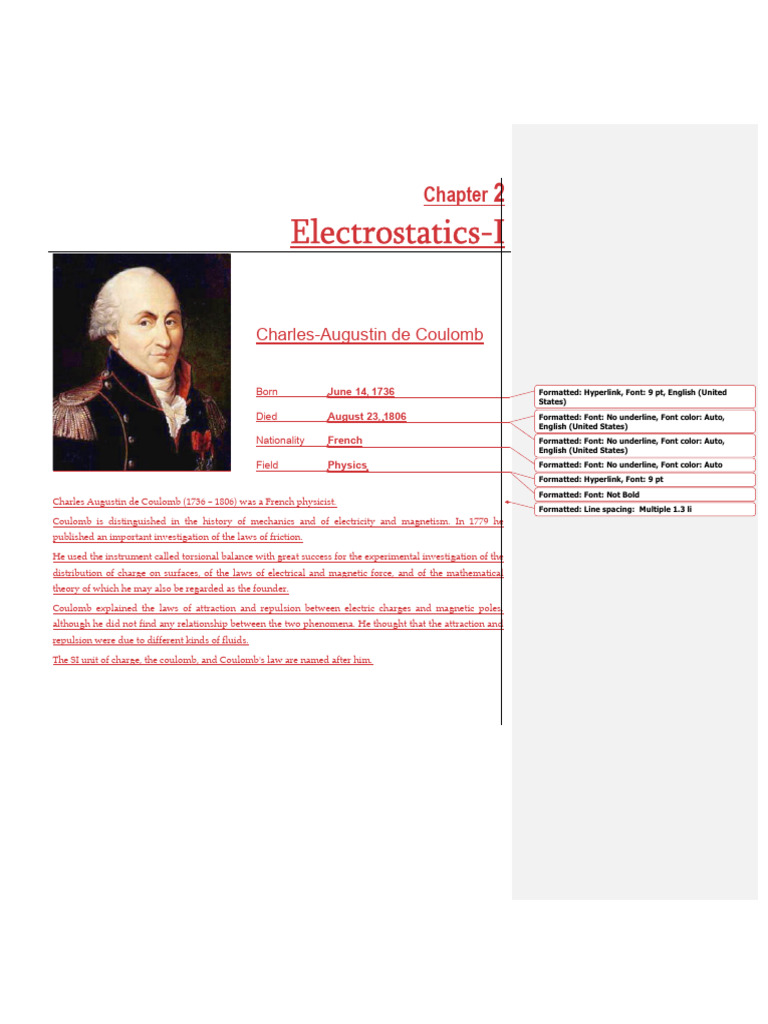Electrostatic Notes | PDF | Electric Charge | Electric Field