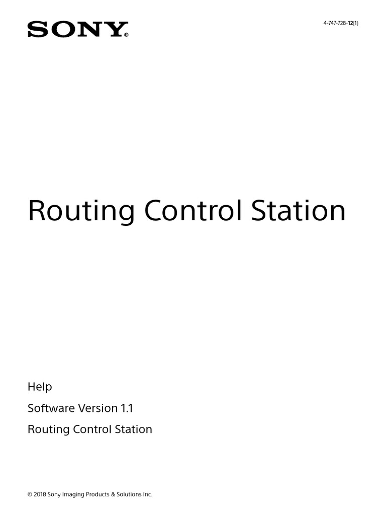 Routing Control Station | PDF | Computer Network | Routing