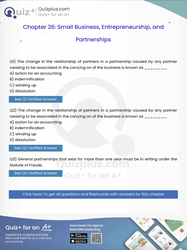 The Change in the Relationship of Partners in a Partnership Caused by ...