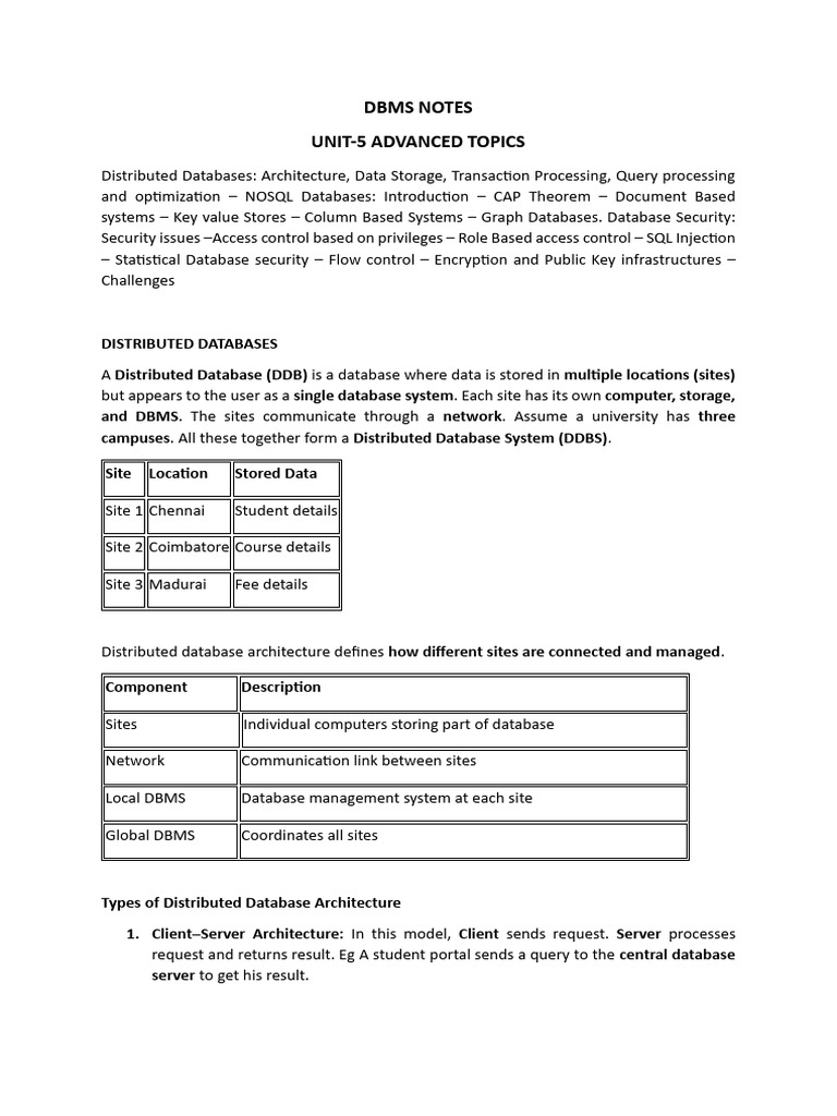 Senoj DBMS 5 | PDF | No Sql | Databases