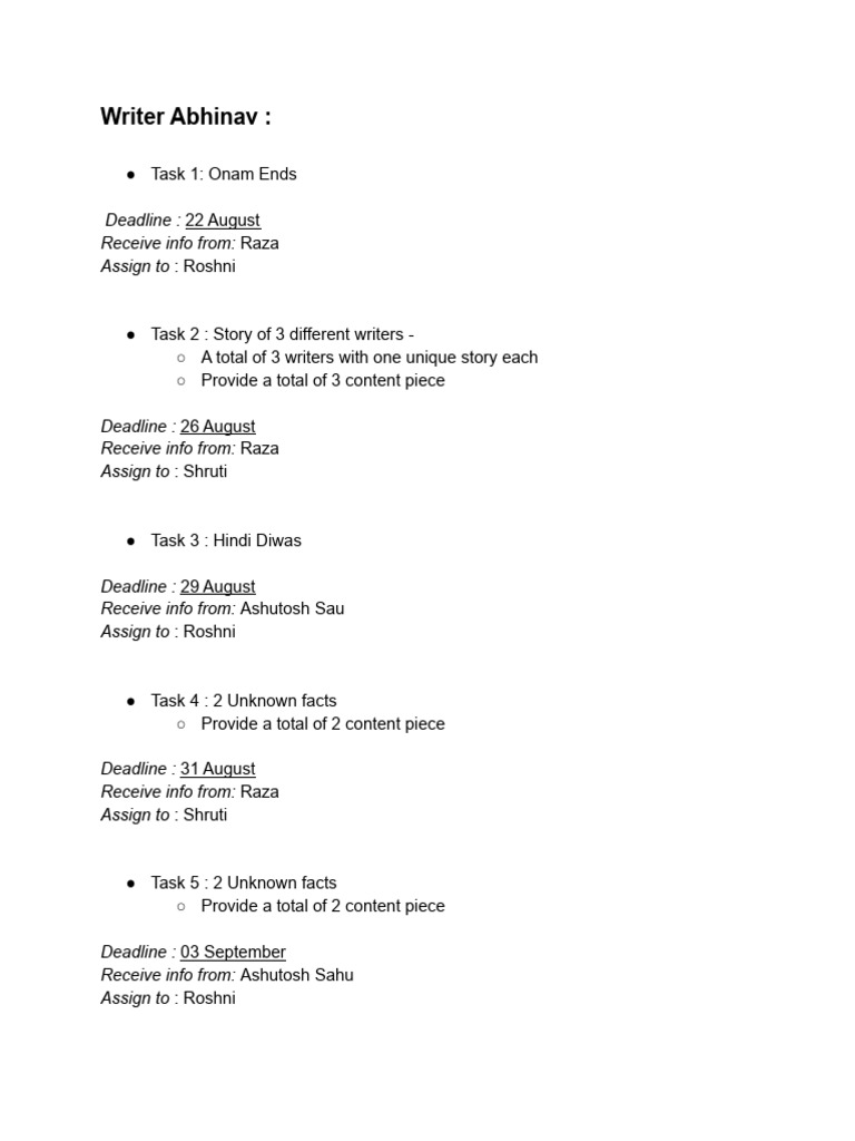 Task Sheet - Abhinav | PDF