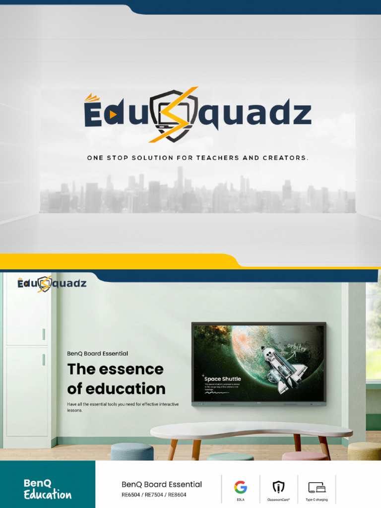 Edusquadz - Benq Digital Board PPT | PDF