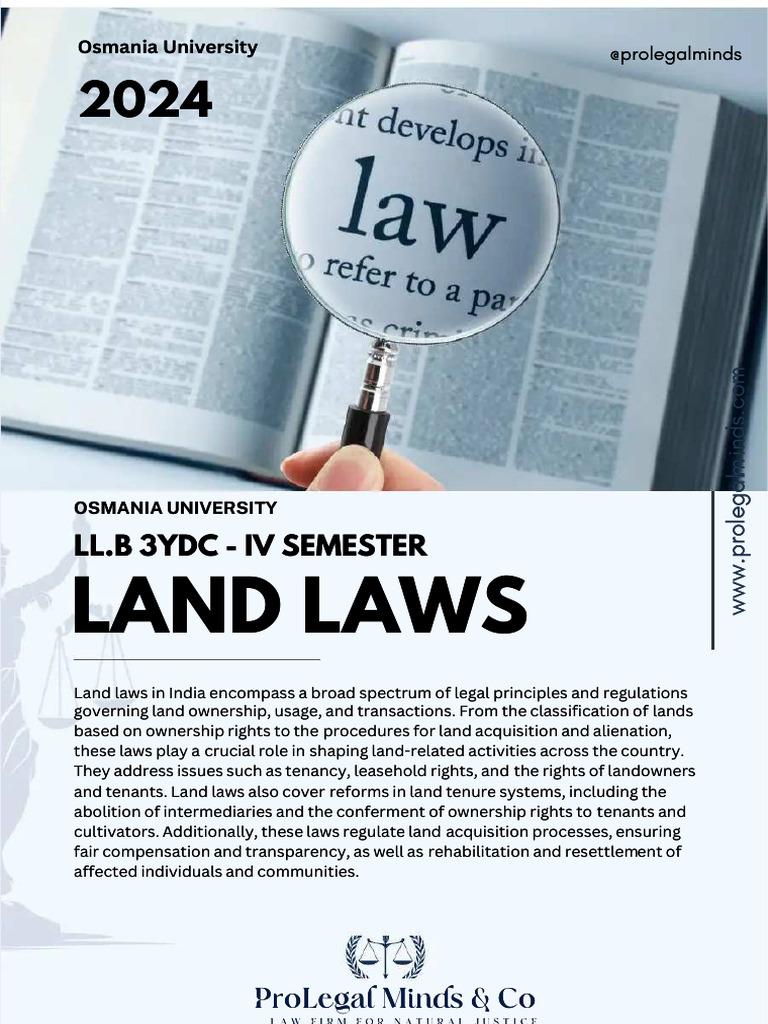 Land Laws | PDF | Leasehold Estate | Intestacy