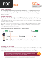 2 Minute Walk Test Instructions | PDF