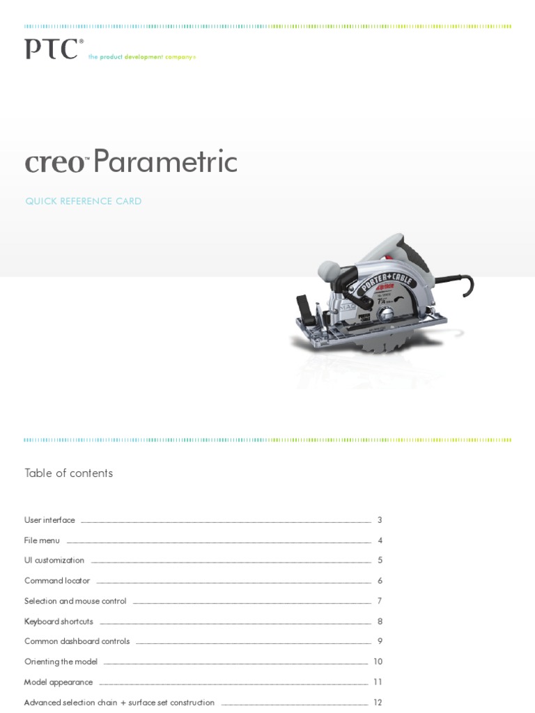 Creo Parametric Qick Reference Cards | PDF | Control Key | Keyboard ...