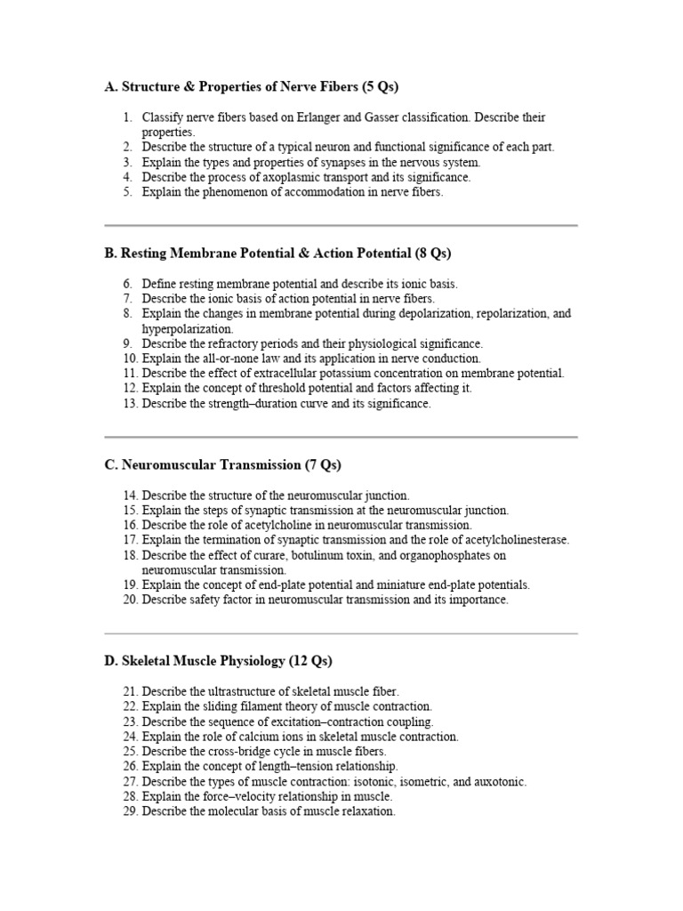 Nerve Musccle | PDF | Action Potential | Muscle Contraction