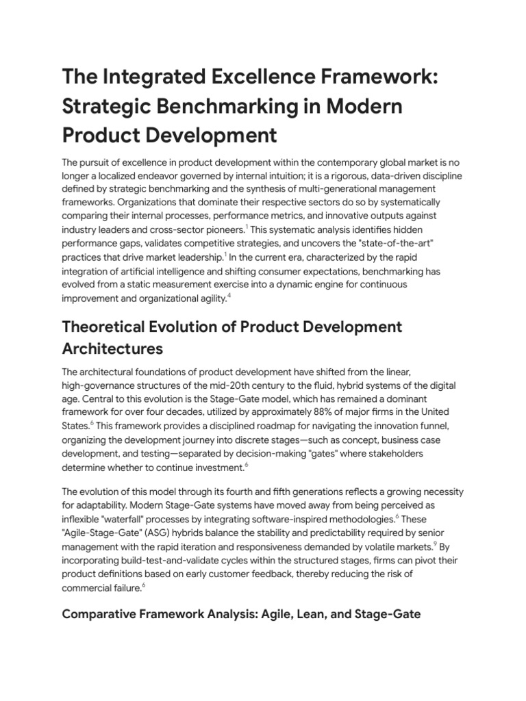Benchmarking Product Development Best Practices | PDF | Performance ...
