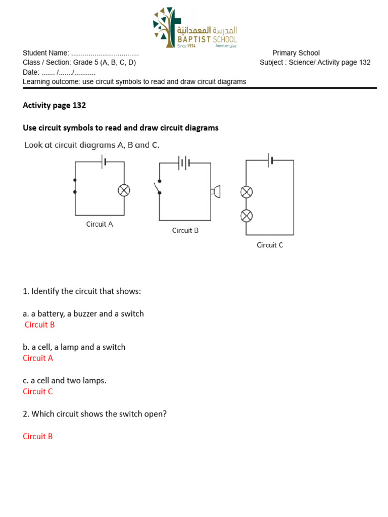 Answers to Activity 132 | PDF