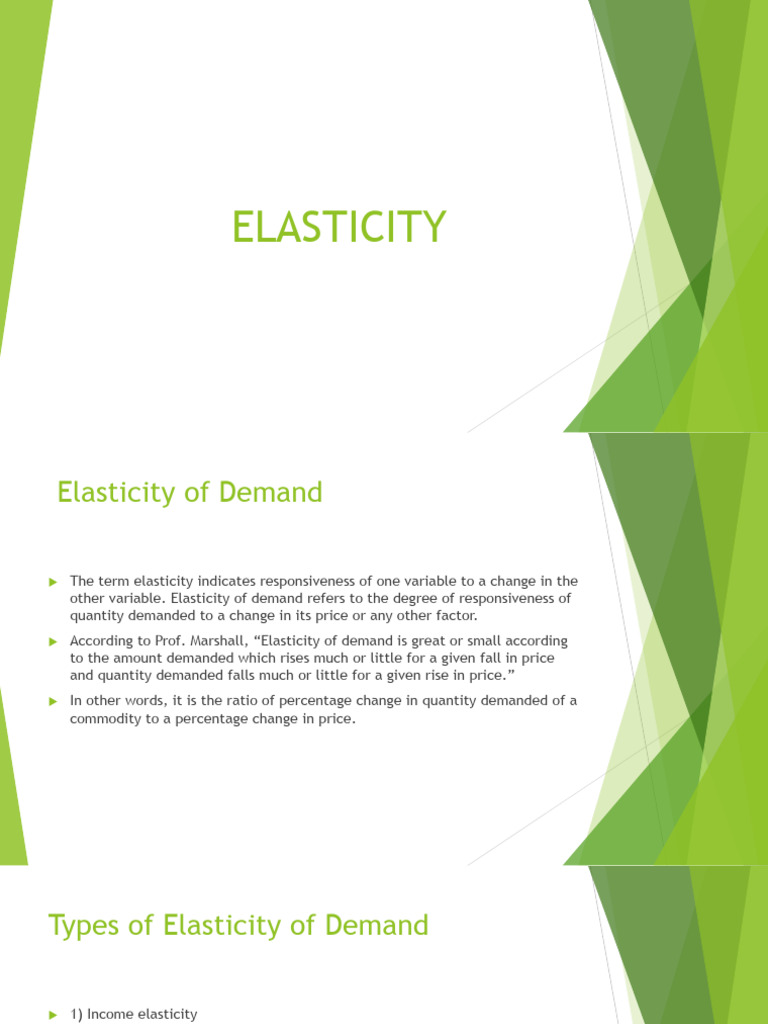 Elasticity of Demand and Supply | PDF | Elasticity (Economics) | Demand