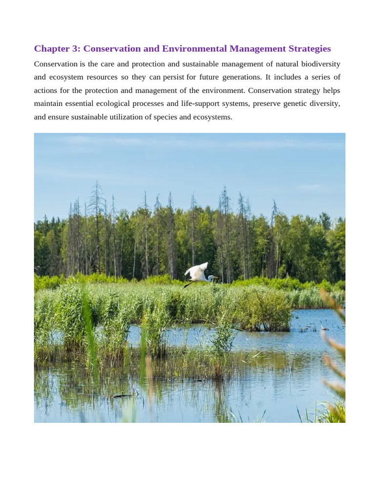 Chapter 3 | PDF | Forest Management | Conservation Biology