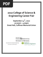 2010 College of Science & Engineering Career Fair