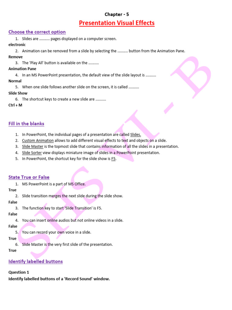 Chapter 5 Presentation Visual Effects | PDF | Microsoft Power Point ...