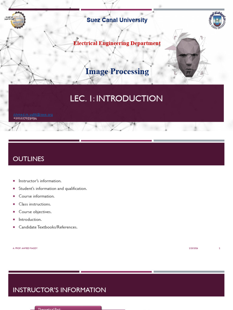 Image processing lectures | PDF | Image Segmentation | Computer Vision