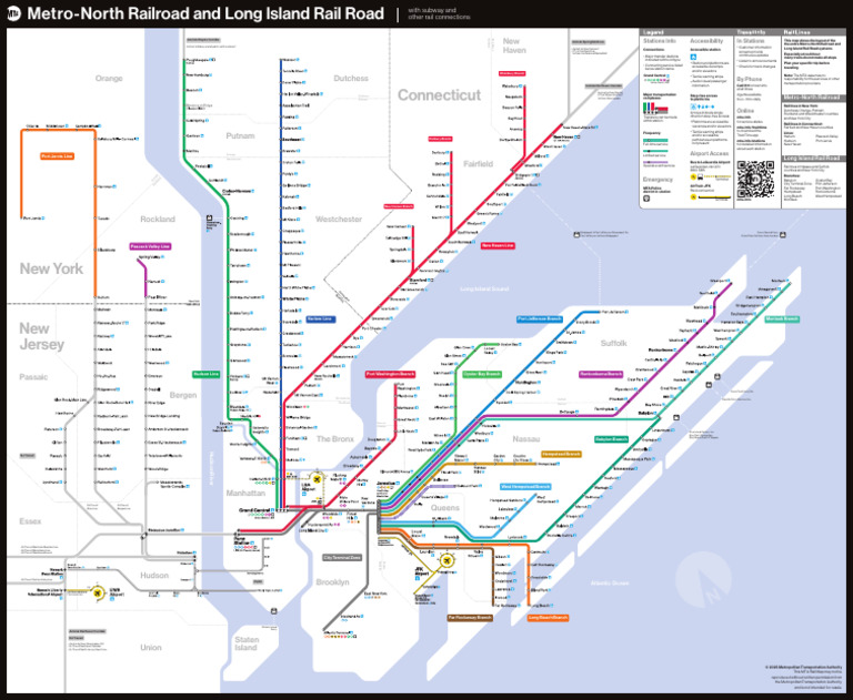 MTA railroads diagram | PDF | Metro North Railroad | Long Island Rail Road