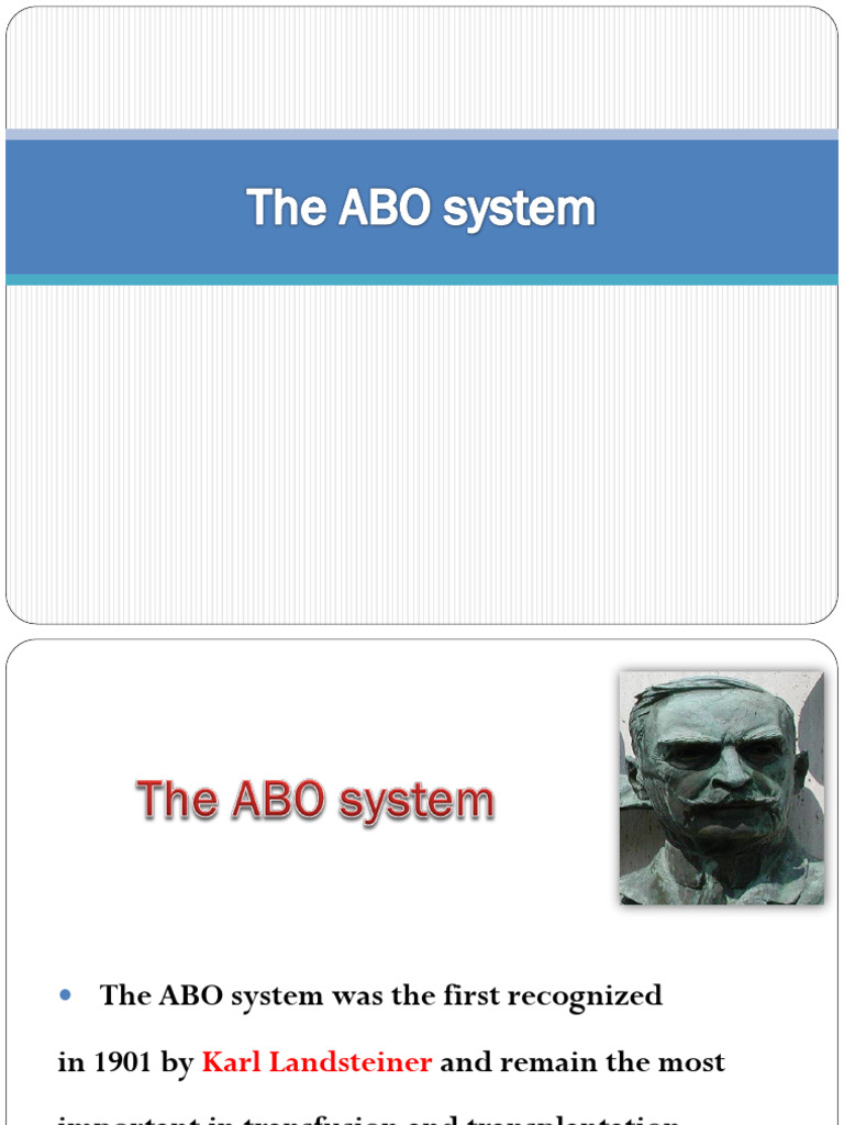 ABO system | PDF | Blood Type | Biology