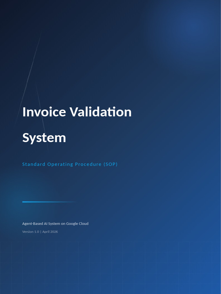 Invoice Validation System SOP | PDF | Cloud Computing | I Cloud