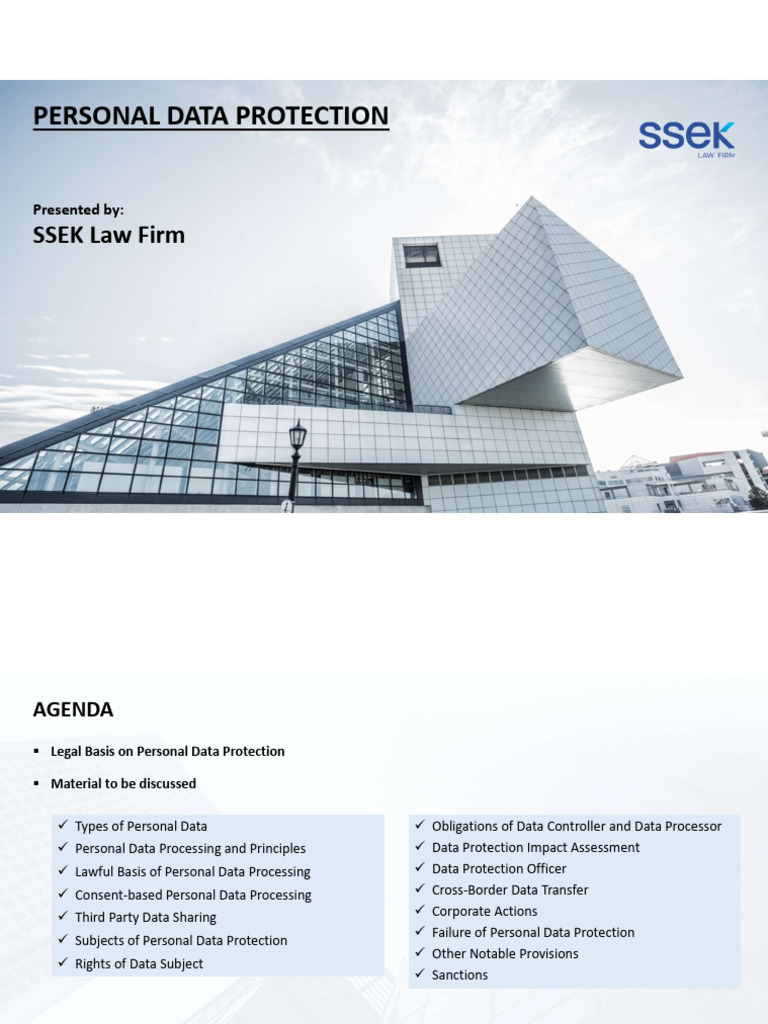Personal Data Protection Presentation Slide English | PDF | Information ...