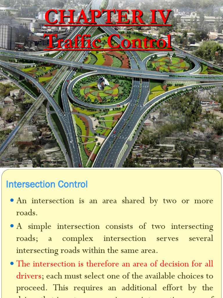 CH 3_Traffic Control | PDF | Traffic | Intersection (Road)