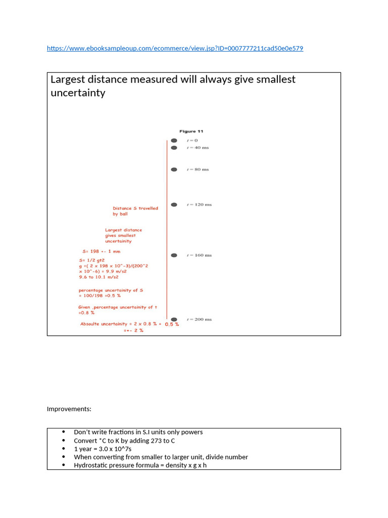 1) Measurements and Their Errors | PDF | Accuracy And Precision ...