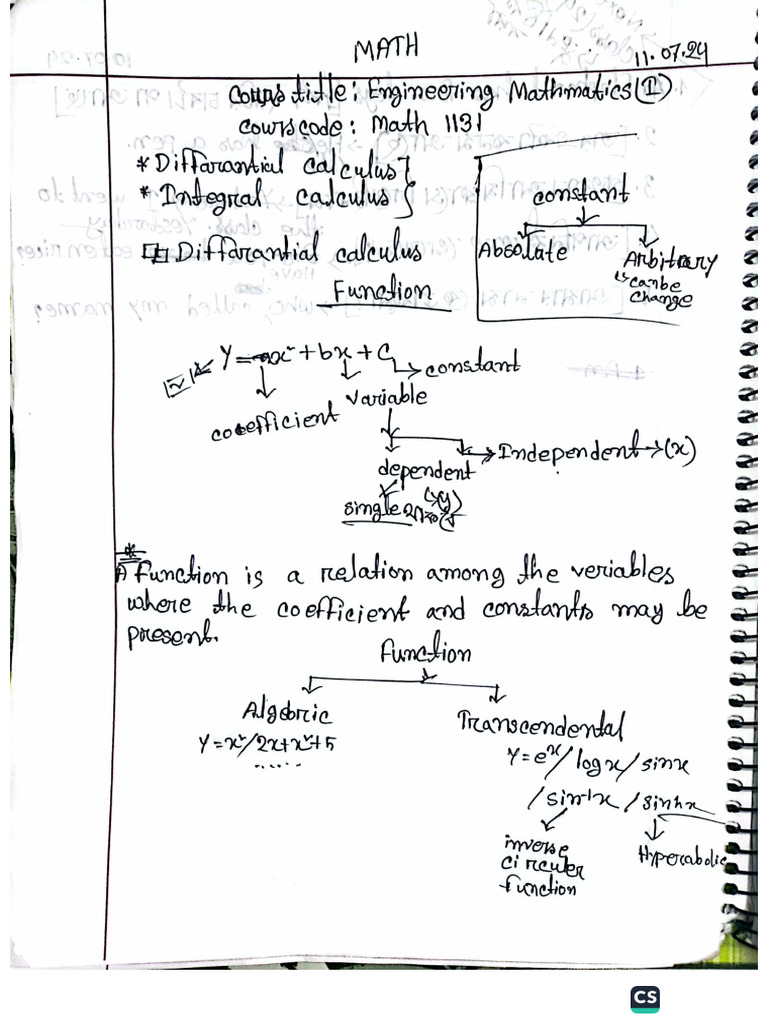 1.1 Math Note(2) | PDF