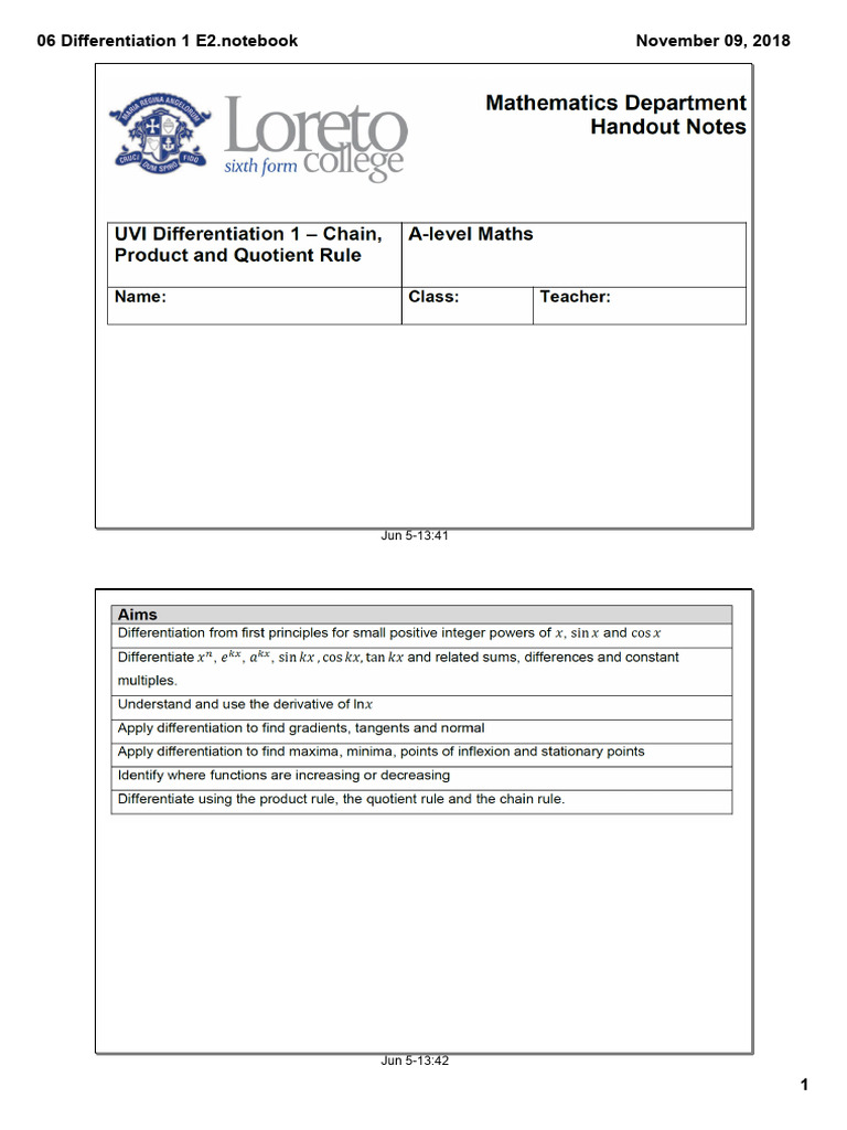 06 Differentiation 1 E2 (3) - Copy | PDF