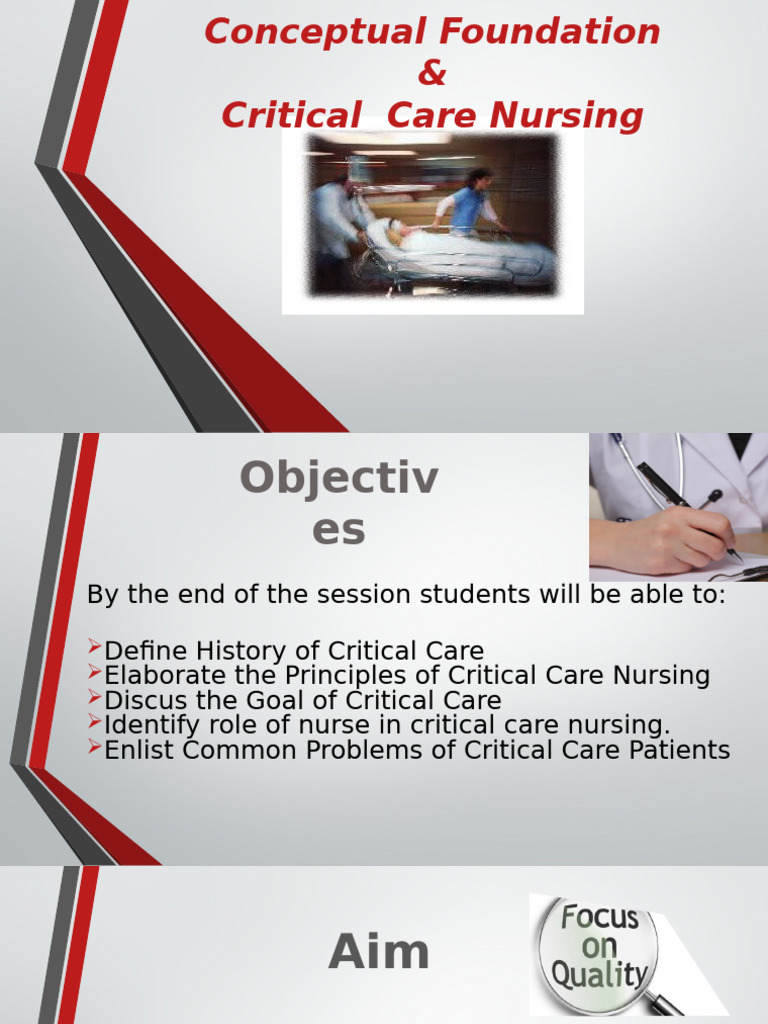 01.Conceptual Foundation and Critical Care Nursing | PDF | Intensive ...
