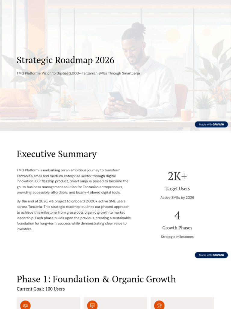 Strategic Roadmap 2026 | PDF | Entrepreneurship | Business