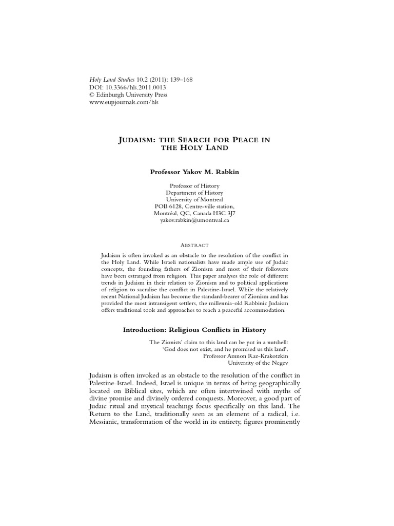 Rabkin 2011 | PDF | Zionism | Oral Torah