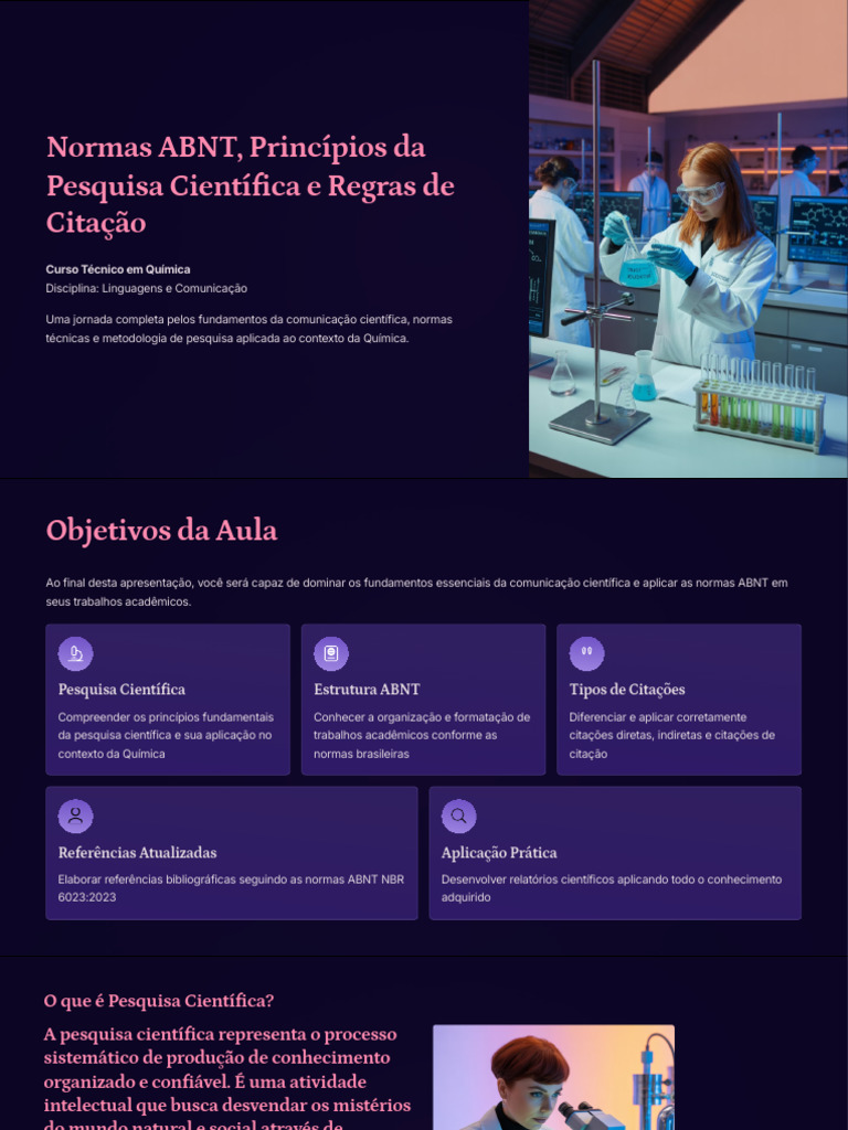 Normas ABNT Principios Da Pesquisa Cientifica e Regras de Citacao (1 ...