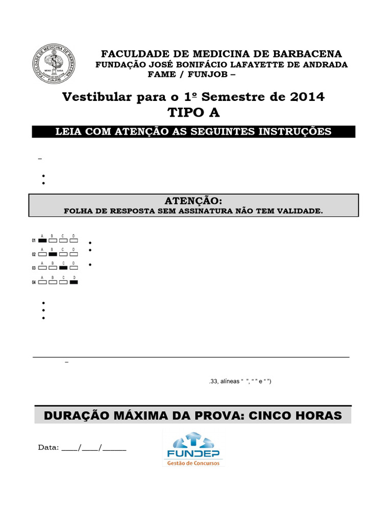 Prova - Tipo A | PDF | Vírus | Elétron