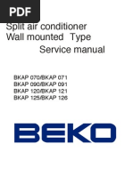 Manual Serviço Beko