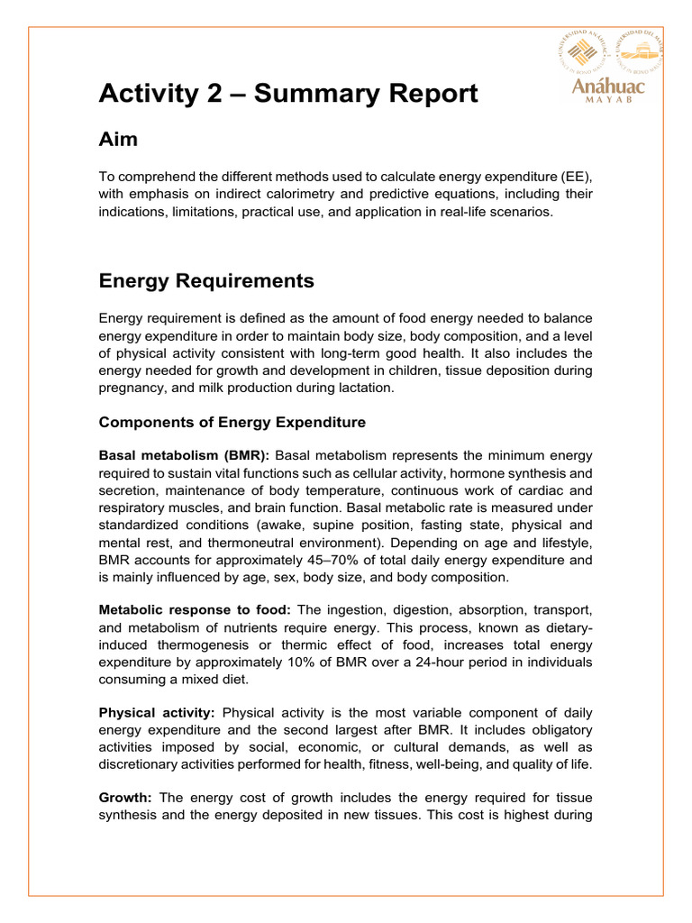 Activity 2 Summary Report | PDF | Biology