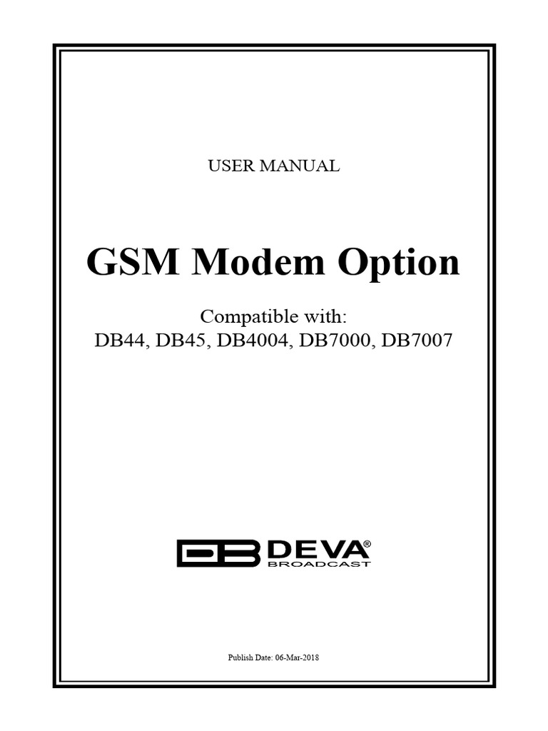 gsm_modem_option_user_manual_44_45_4004_7000_7007 | PDF | Modem ...