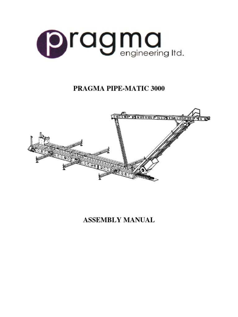 Pragma Pipe-Matic 3000 Assembly Guide | PDF | Nut (Hardware) | Screw