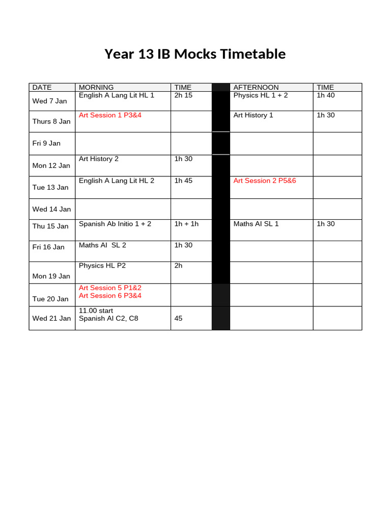 Y13 Mocks January 2026 | PDF