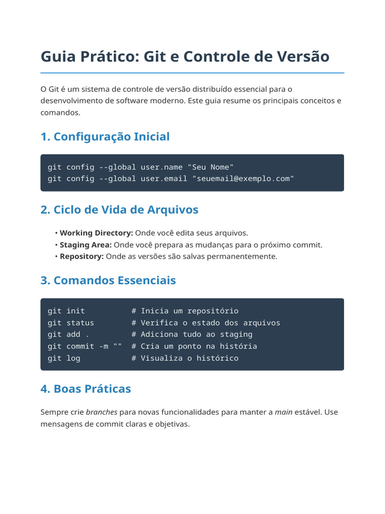 Scribd Files Guia Pratico Git Iniciantes | PDF