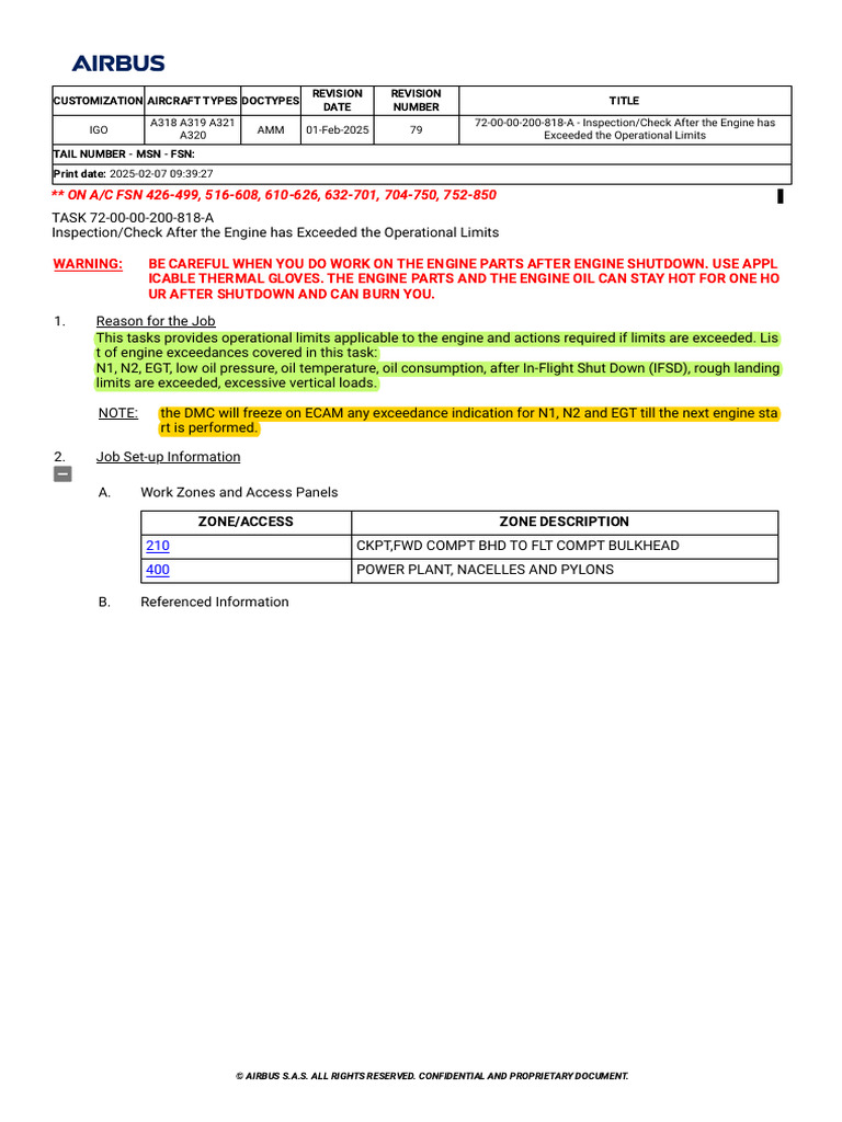 Engine Has Exceeded the Operational Limits | PDF | Aviation ...