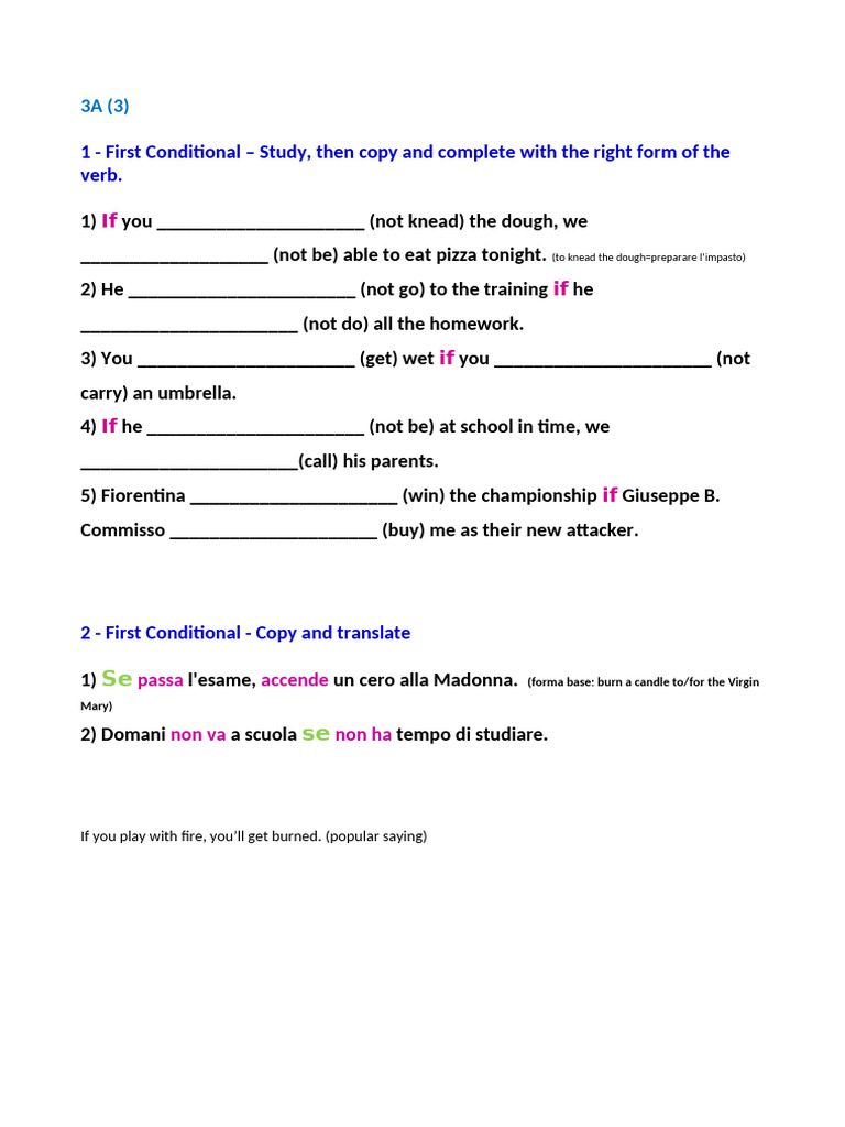 First-Conditional-3A-homework-3-per-20_3-_20260317T163719532Z | PDF