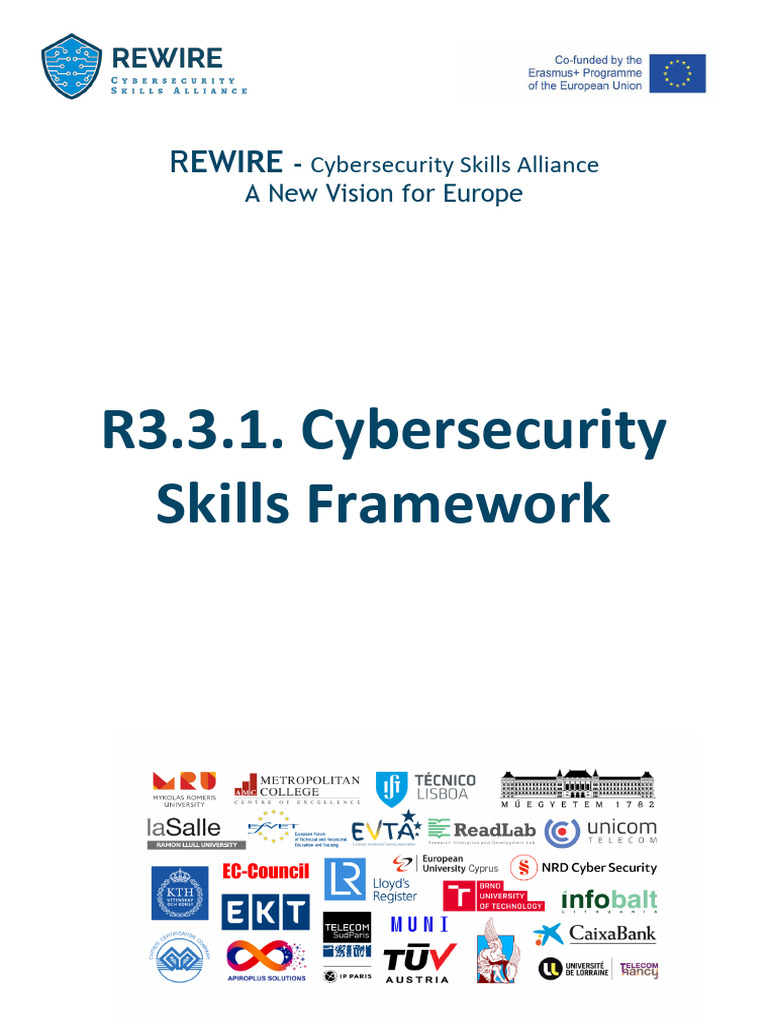 Cybersecurity Skills Framework FINAL 2022 | PDF | Computer Security ...