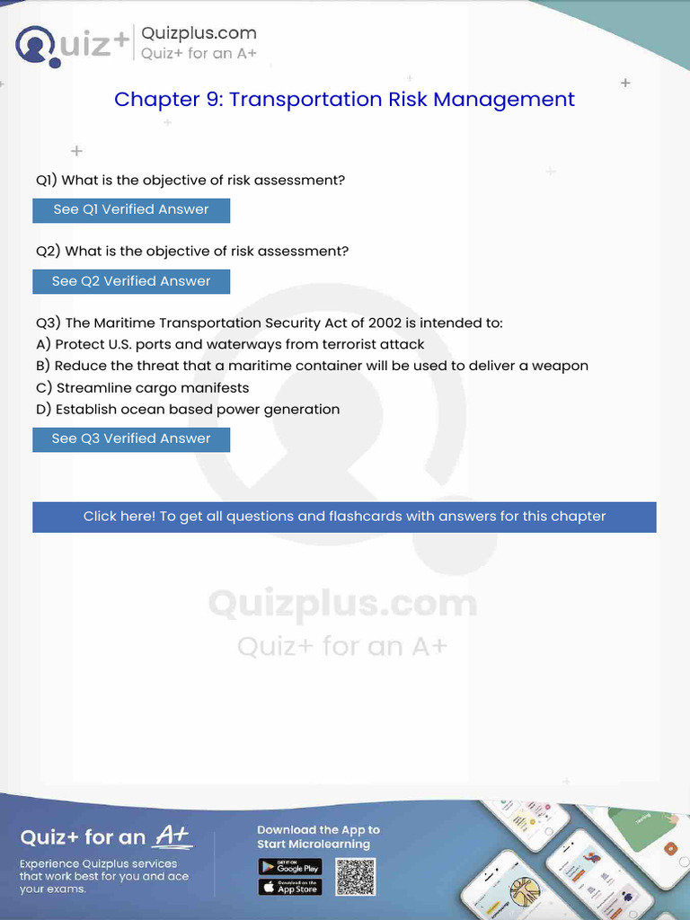 What is the Objective of Risk Assessment | PDF | Cargo | Transport
