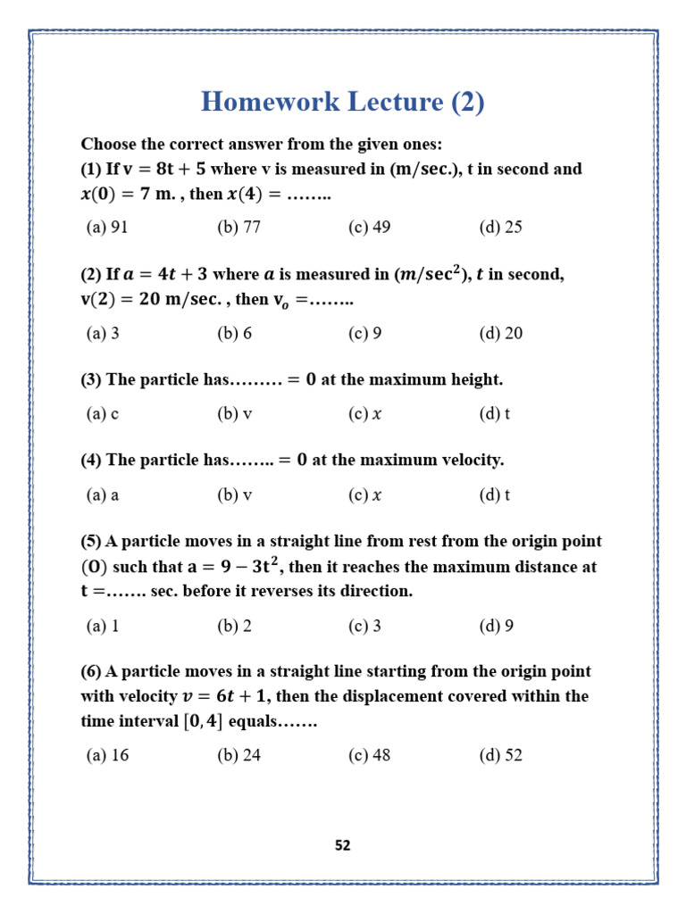 Chapter one Dynamics | PDF | Velocity | Acceleration