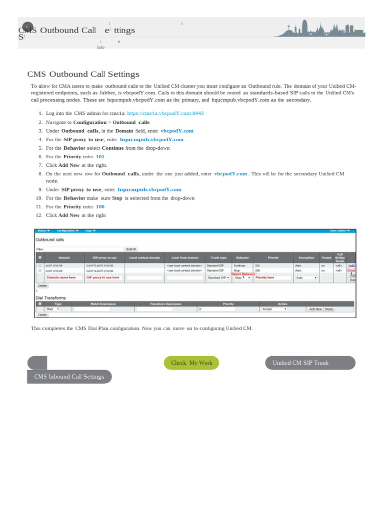 12 - CMS Outbound Call Settings | PDF