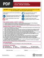 Belt and Disc Sander Safety Guide | PDF