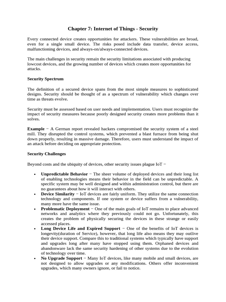 Chapter 7 IoT Security | PDF | Public Key Cryptography | Security